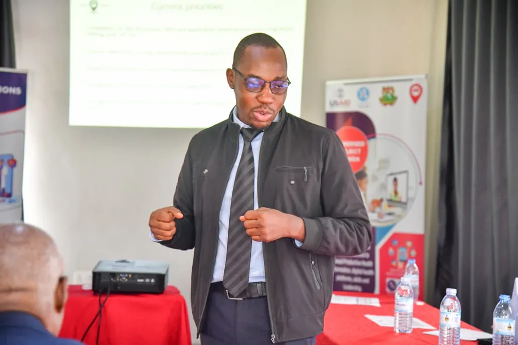 CEO giving speech